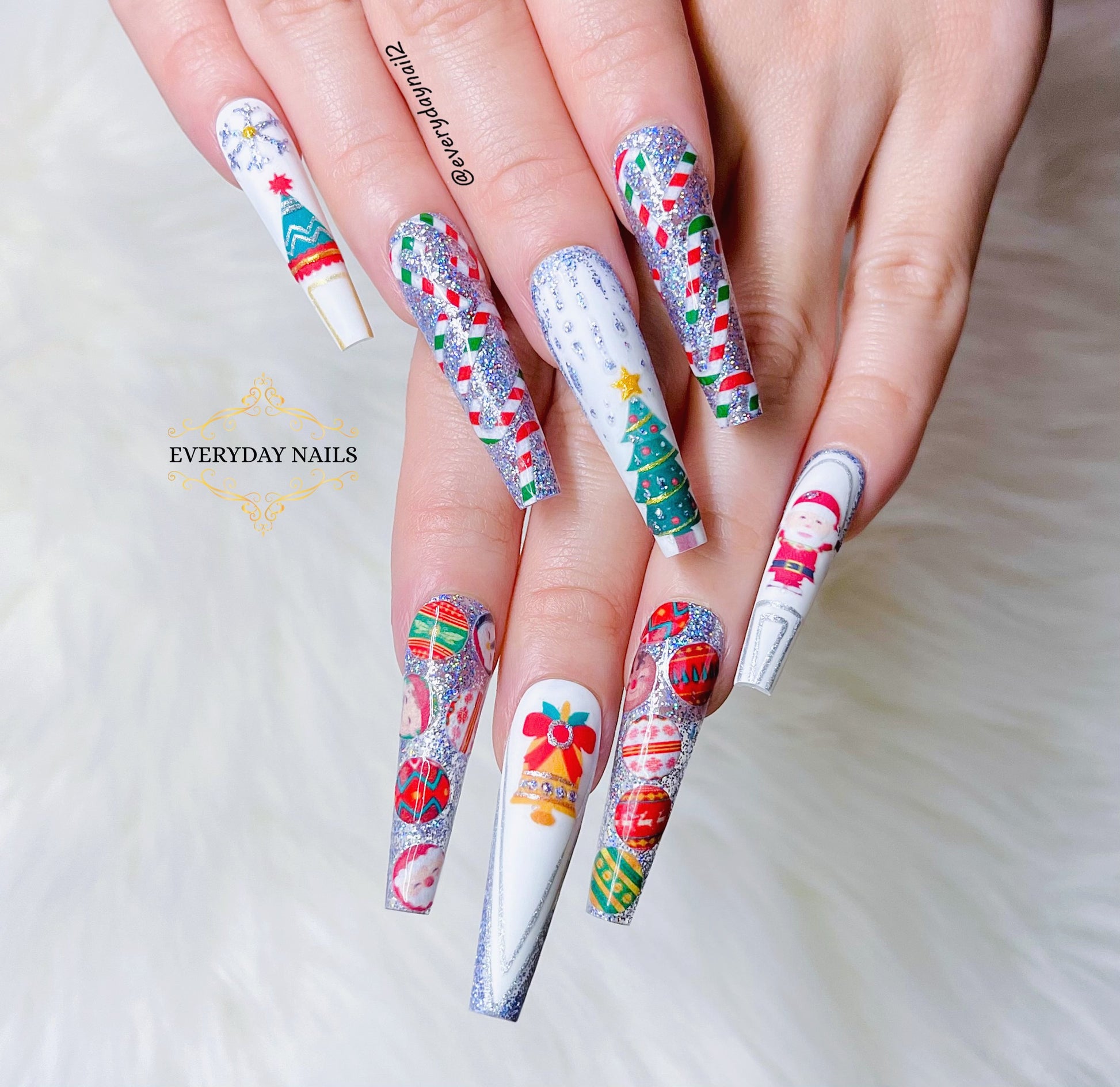 Christmas Nails Art Stickers [15pcs] image 0