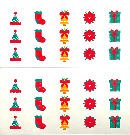Christmas Nails Art Stickers [15pcs] image 1