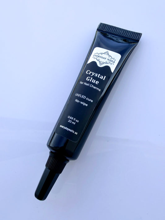 Nail Glue for Rhinestones - 2Pcs Super Strong Adhesive UV LED Gel for Gem - Needle Designs