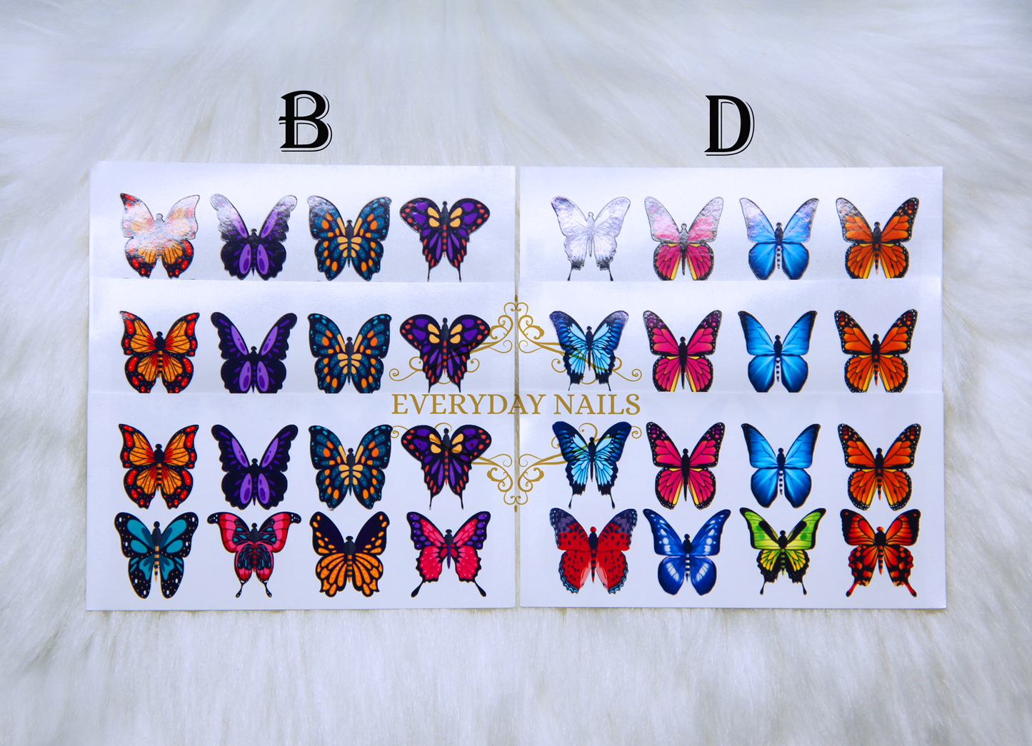 Butterflies Nails Art Stickers [8pcs] image 2