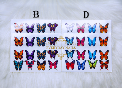 Butterflies Nails Art Stickers [8pcs] image 2