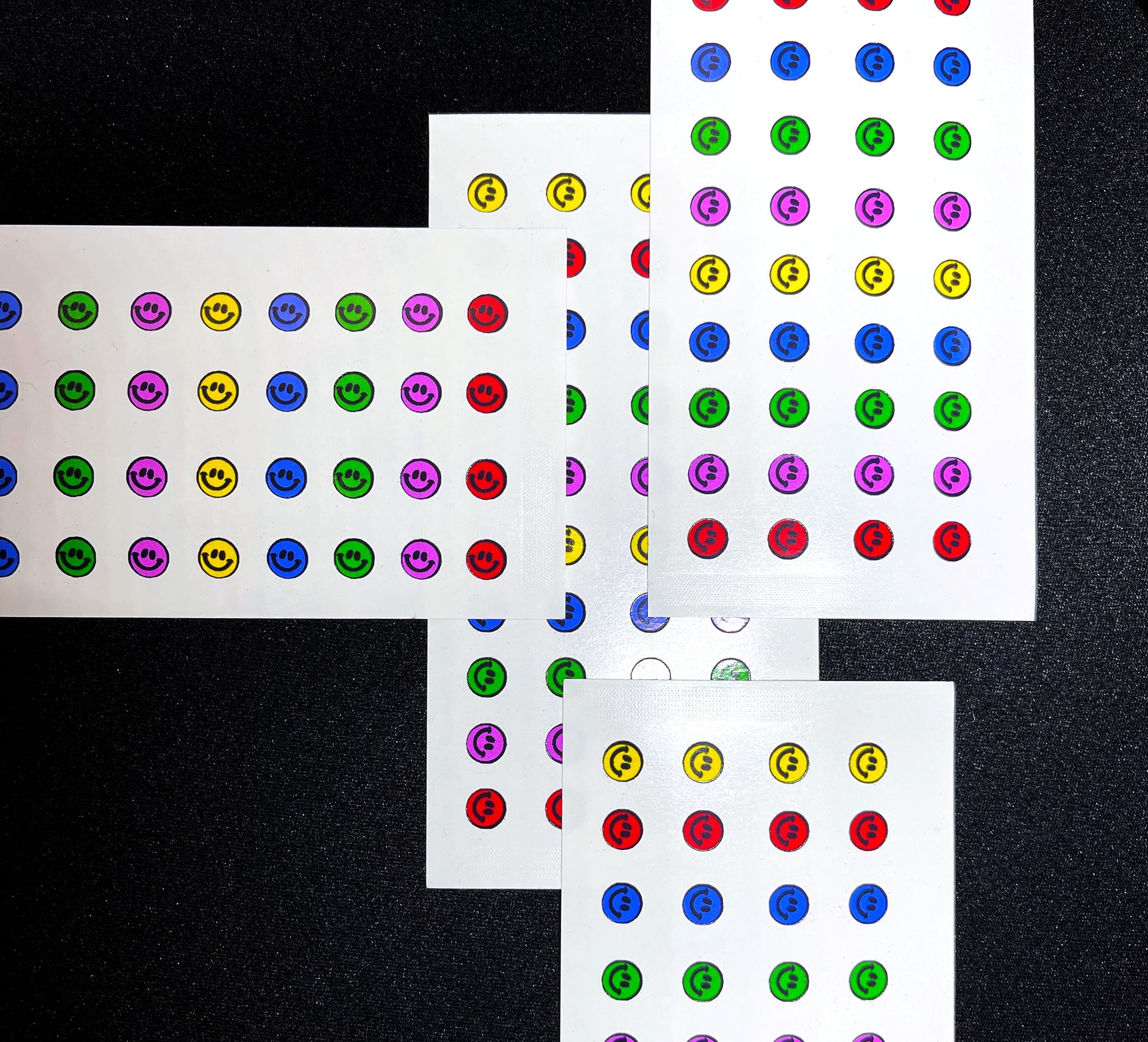 Smiley Face Emoji Nails Art Stickers [8pcs] image 1