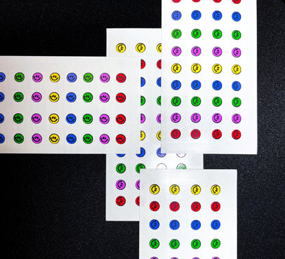 Smiley Face Emoji Nails Art Stickers [8pcs] image 1