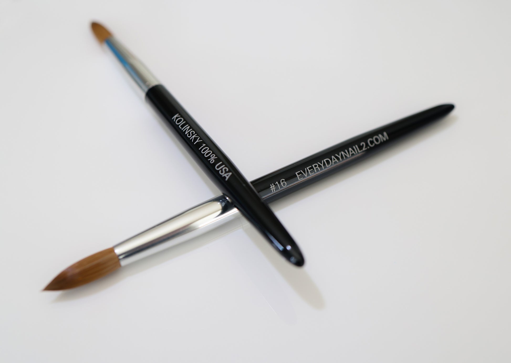 #16 Kolinsky Brush Metal Handle image 0